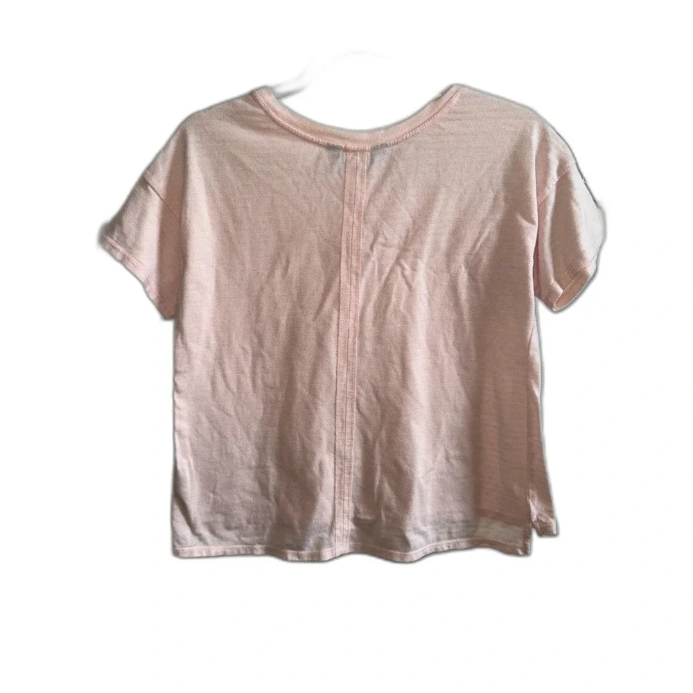 The North Face Emerine High-Low Stripe Tee Pink Salt S - Picture 2 of 8